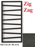 TERMA TECHNOLOGIE  Zig Zag 600x500 GRZEJNIK ŁAZIENKOWY METALIC BLACK SX
