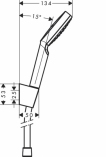 HANSGROHE Zestaw prysznicowy Crometta 1jet/Porter 1,25 m