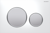 Przycisk uruchamiający Geberit Sigma20, przedni, biały-chrom mat-chrom mat