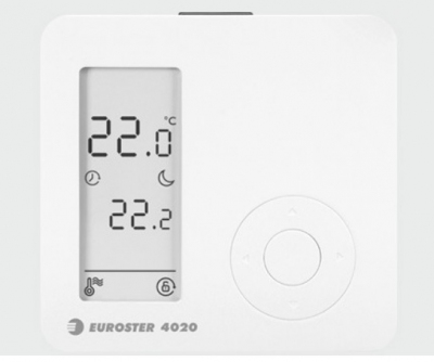 Euroster E4020 wersja przewodowa, regulator temperatury