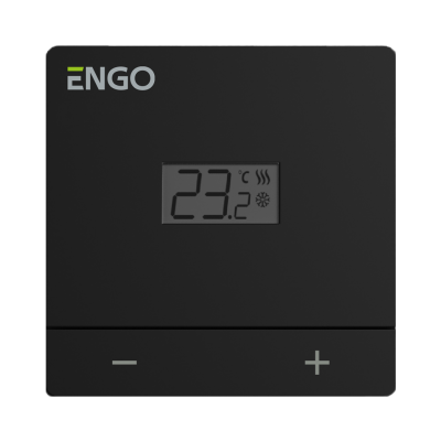 ENGO EASY230B natynkowy regulator temperatury 230V CZARNY