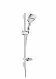 HANSGROHE Zestaw prysznicowy Raindance Select E  120 EcoSmart/Unica's Puro 0,65 m, DN15 biały/chrom
