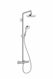 HANSGROHE Croma Select S Komplet prysznicowy Croma Select S 180 2jet, DN15 CHROM/BIAŁY
