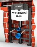 VALSIR WINNER-S stelaż wc H-88 do lekkej zabudowy